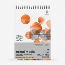 Winsor & Newton : Mixed Media Pad : 250gsm : 30 Sheets : A4