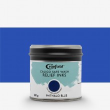 Cranfield : Caligo : Safe Wash : Relief Ink : 250g : Phthalo Blue