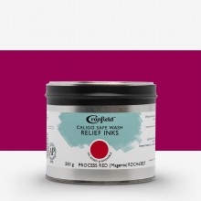 Cranfield : Caligo : Safe Wash : Relief Ink: 500g : Process Red (Magenta)