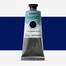 Cranfield : Caligo : Safe Wash : Relief Ink: 75ml : Prussian Blue