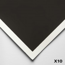 Art Spectrum : ColourFix : Surface Lisse : Papier Pastel : 50x70cm : Deep Black: Lot de 10