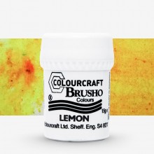 Brusho : Crystal Colours : Powder Paint : 15g : Lemon