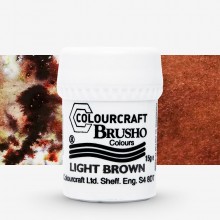 Brusho : Crystal Colours : Powder Paint : 15g : Light Brown