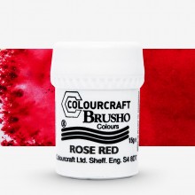 Brusho : Crystal Colours : Powder Paint : 15g : Rose Red