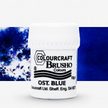 Brusho : Crystal Colours : Powder Paint : 15g : Ost. Blue