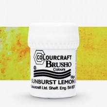 Brusho : Crystal Colours : Powder Paint : 15g : Sunburst Lemon