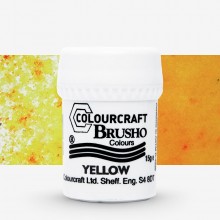Brusho : Crystal Colours : Powder Paint : 15g : Yellow
