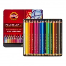 Koh-I-Noor : Polycolor : Crayon de Couleurs Artiste Série 3824 : Lot de 24