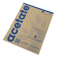 Grafix : Clear Acetate 0.003in Gummed Pads : 25 Sheets