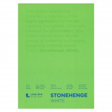 Stonehenge : Bloc Papier Art de Qualité  : 12x18cm : 15 Feuilles : Blanc : Surface Lisse / Fini Vélin