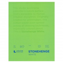 Stonehenge : Bloc Papier Art de Qualité  : 20x30cm : 15 Feuilles : Blanc : Surface Lisse / Fini Vélin
