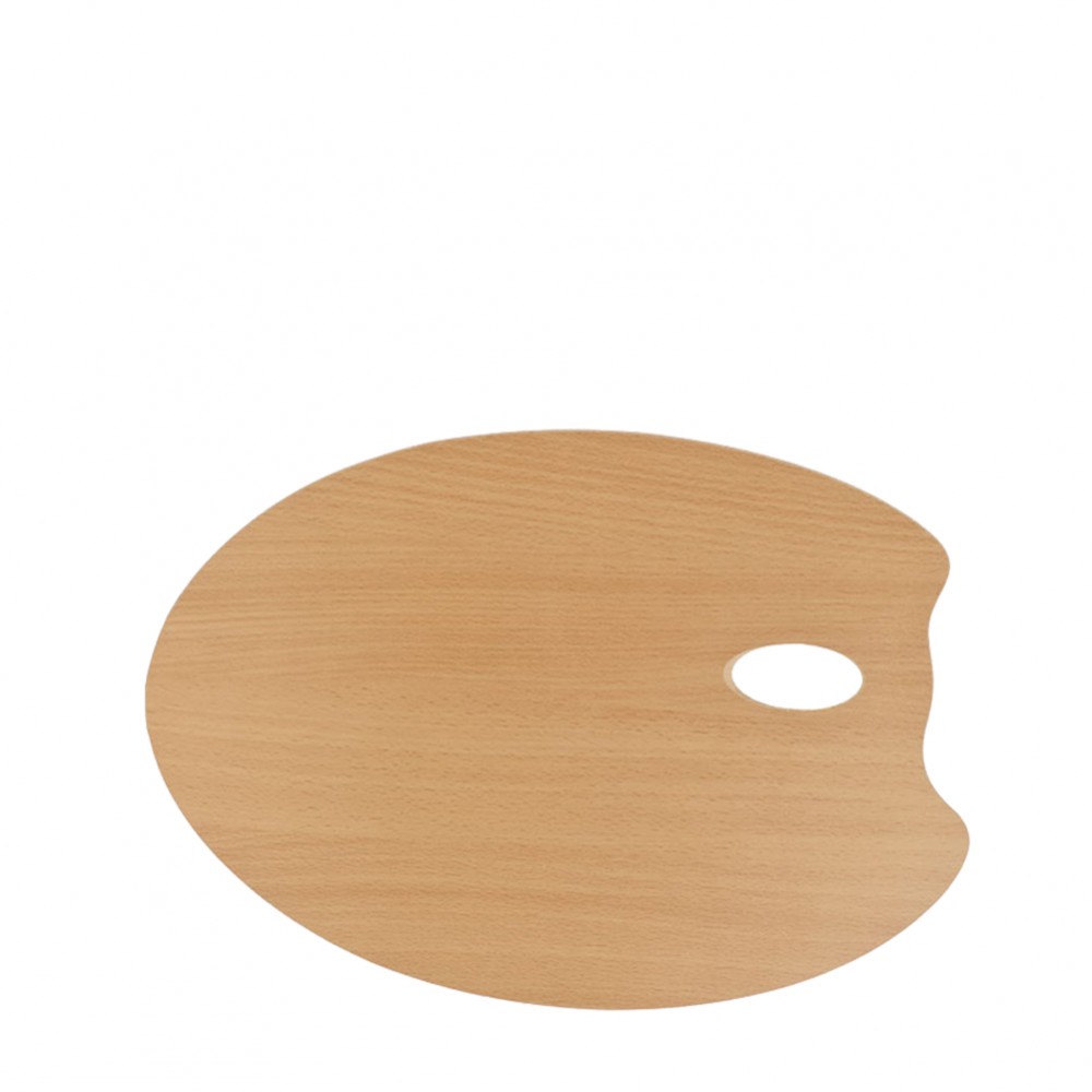 Mabef: Paleta de madera OVAL 30 x 40 cm (3.7 mm de espesor)