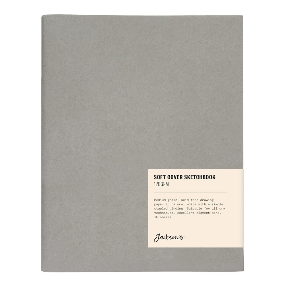 Jackson's : Softcover Sketchbook : 120gsm : 16 Sheets : 16x20cm (Apx.6x8in) : Portrait