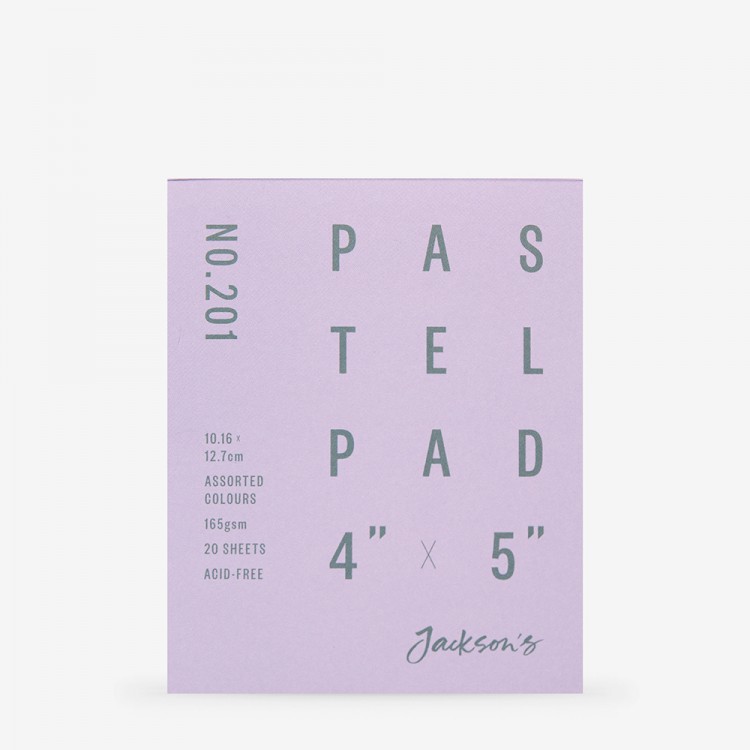 Jackson's : Pastel Paper : Pad : 165gsm : 20 Sheets : Assorted Colours : 4x5in (Apx.10x13cm)