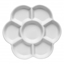 Jackson's : Ceramic Palette : Daisy Porcelain 7 well 6 in. diameter