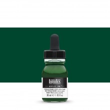Liquitex : Professional : Acrylic Ink : 30ml : Phthalocyanine Green (Yellow Shade)