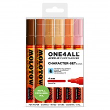 Molotow : One4All : 227HS : Acrylic Marker : Character Set : 6 Colours
