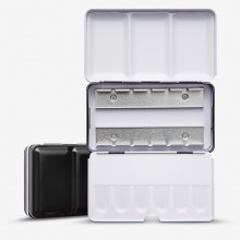 Jackson's : Empty Metal Watercolour Box : Holds 12 Half Pans or 6 Full Pans