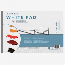 New Wave : White Pad Disposable Paper Palette : Rectangular