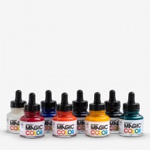 Magia tinta acrílica Color SET de 8 x 28ml botellas con tapas de gotero