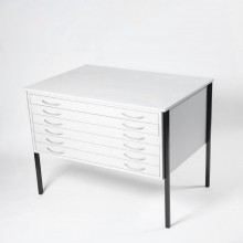 Vistaplan : Wooden Economy Planchest : 6 Drawer A1 : Grey : UK Only