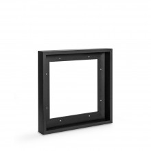 Jackson's : Black Ready-Made Wooden Tray (Float) Frame for Canvas 30x30cm (Apx.12x12in) : 44mm Rebate : 14mm Face