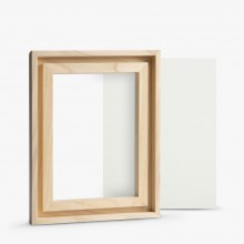 Jackson's : 18x24cm Handmade Board 536 Medium Grain Oil Primed Linen and Ready-Made Lime Wood Frame Set