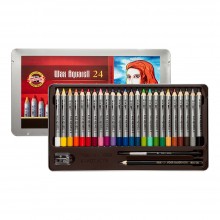Koh-I-Noor : Wax Watercolour Pencils : Tin Set of 24