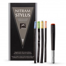 Nitram : Stylus Charcoal Holder : Includes 4 Charcoal Sticks
