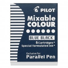 Pilot : Parallel Lettering Pen Ink Cartridge : Set of 6 : Blue