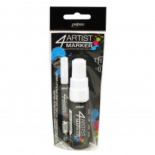 Pebeo : 4Artist Marker : Duo Set : 2mm and 8mm Nib : Set of 2 : White