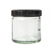 Jacksons vacío 60ml frasco de vidrio con tapa