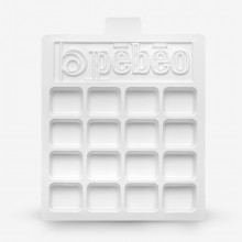 Pebeo : Disposable Palette : 16 Wells : Pack of 10