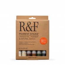 R&F : Pigment Stick Set : 38ml : Earth Tones Set : 6 Colours