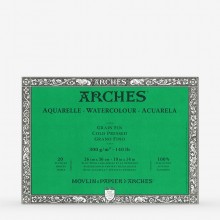 Arches Aquarelle bloque: 14 x 10 en no - 20s - encolados 4 lados