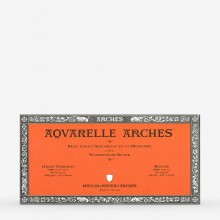 Arches Aquarelle bloque: 6 x 12 en bruto - 20s - encolados 4 lados