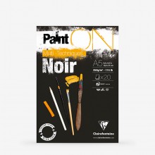 Clairefontaine : PaintOn : Glued Pad : 250gsm : 20 Sheets : A5 : Black