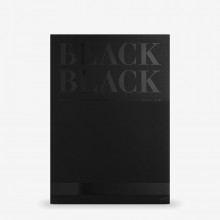 Fabriano : Black Black : Pad : 140lb : 300gsm : A4 : 21x29.7cm : 20 Sheets