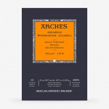Arches : Aquarelle : Gummed Watercolour Pad : A4 : 12 sheets : 140lb : 300gsm  Rough