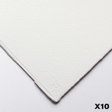 22x30in Saunders Waterford (56x76cm) alto blanco áspero 200lb: x 10
