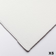 22x30in Saunders Waterford (56x76cm) alto blanco áspero 200lb: x 5