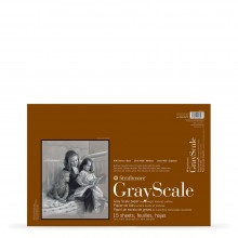 Strathmore : 400 Series : Grey Scale Scale Pad : 216gsm : 15 Sheets : 12x18in (Apx.30x46cm)