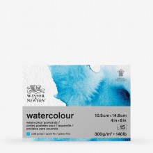 Winsor & Newton : Classic : Watercolour Paper : Postcard Pad : 300gsm : 15 Sheets : Cold Pressed : A6