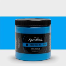 Speedball : Fluorescent Fabric Screen Printing Ink : 8oz : Blue