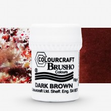 Brusho : Crystal Colours : Powder Paint : 15g : Dark Brown