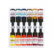 Dr. Ph. Martin's : Hydrus Liquid Watercolour Paint : 15mlx12 : Set 3 (25H : 36H)