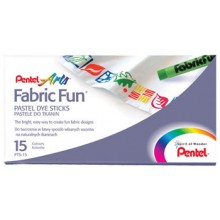 Pentel : Fabricfun Pastel Dye Sticks pack of 15