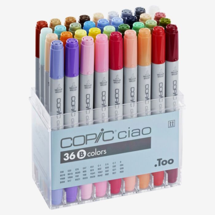 画材 copic 36 コピックスケッチ ベーシック36色セット - コピック公式サイト