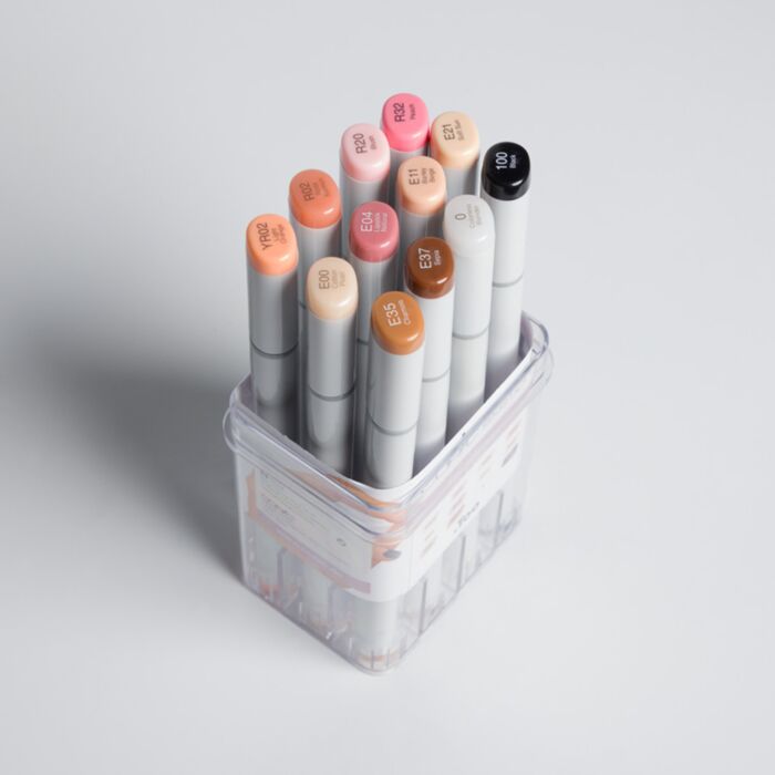 Copic : Marker Set : Skin Tones : Set Of 12 | Jackson's Art