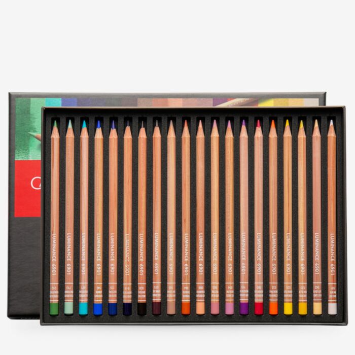 CARAN D'ACHE LUMINANCE 6901 20色セット Departments - Caran d'Ache Luminance 6901 Colored Pencil 20 Set
